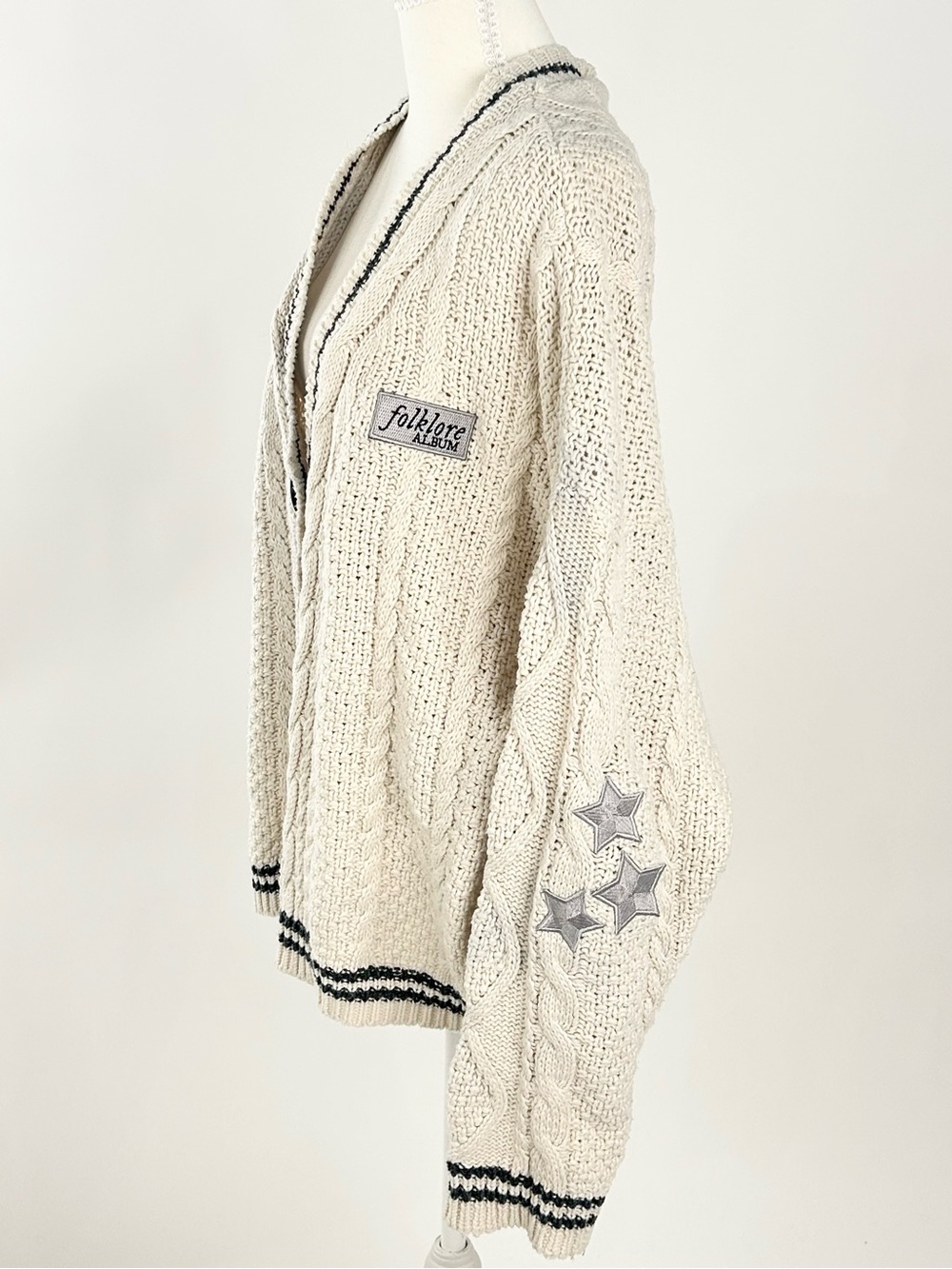 Taylor Swift Folklore Cardigan Original 2020 XL/2XL Album Patch Stars